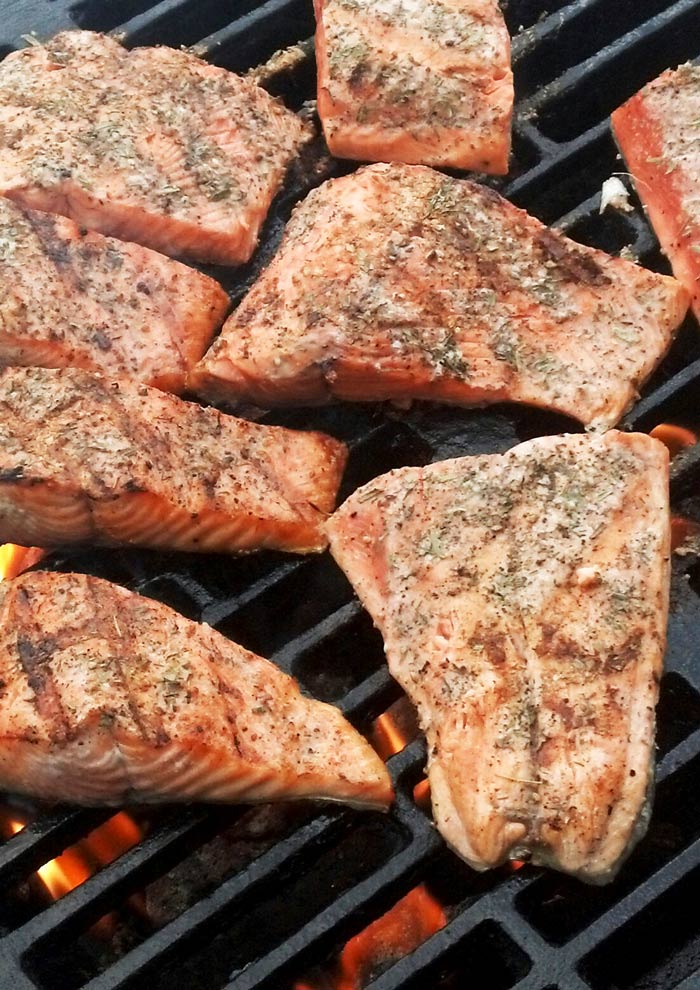 grilled salmon